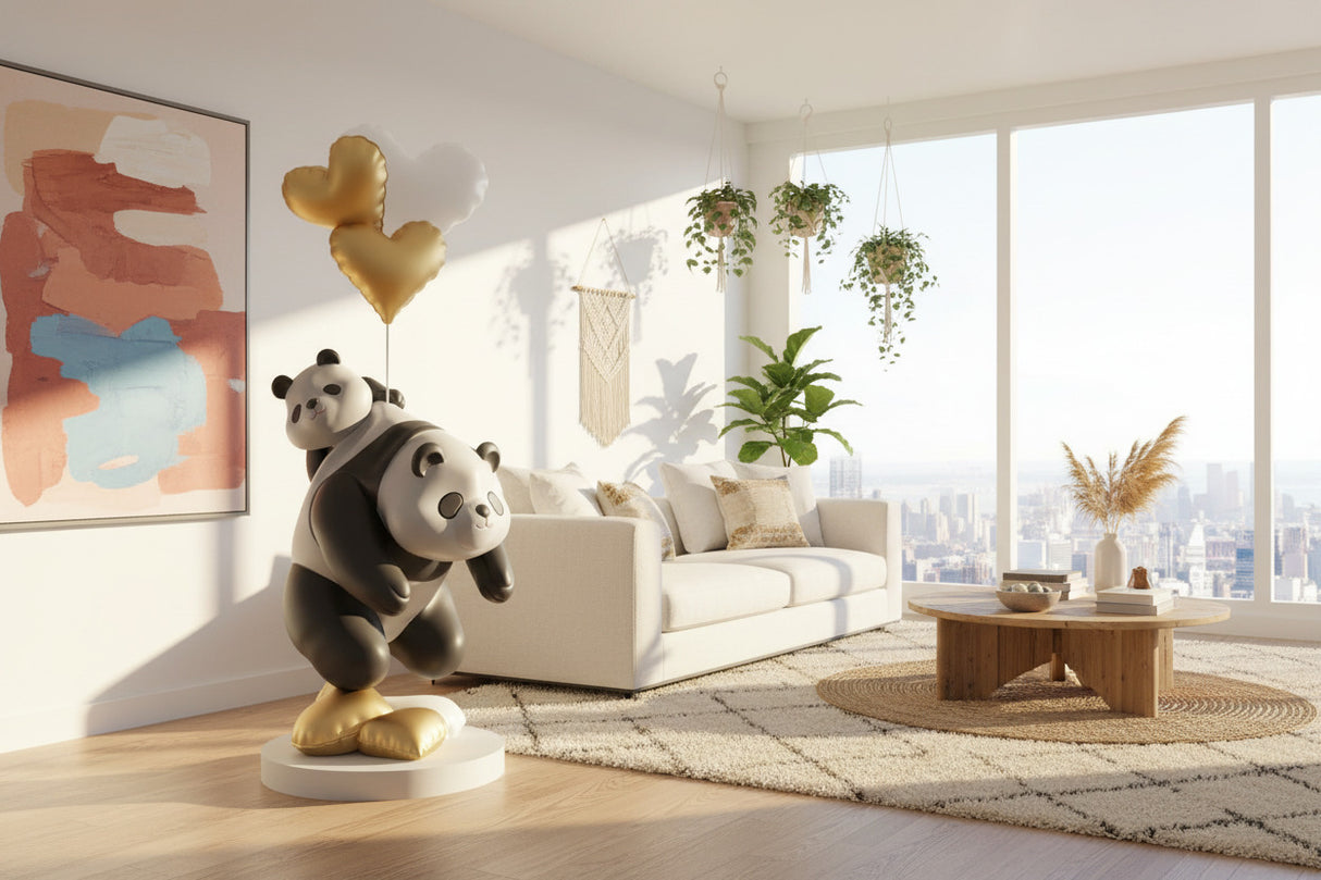ChandeliersDecor.com-Kids Statues-Panda Statue: A Majestic and Adorable Home Décor