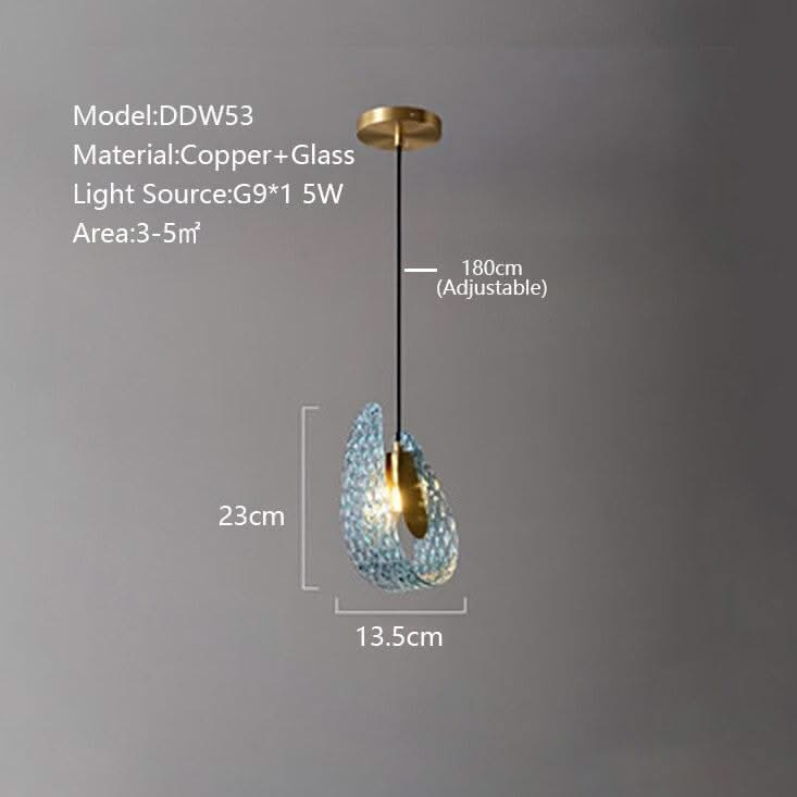 ChandeliersDecor.com-Chandeliers-Peacock Blue Glass Chandelier: Stunning Lighting Fixtures