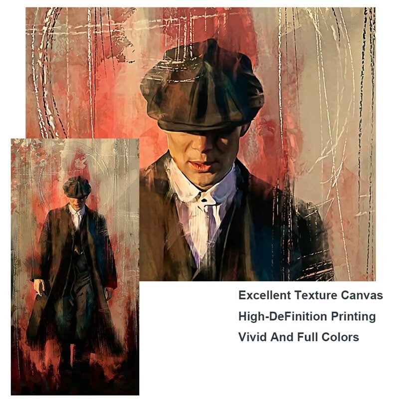 Peaky Blinders Drama Tommy Shelby Canvas Wall Art-ChandeliersDecor.com