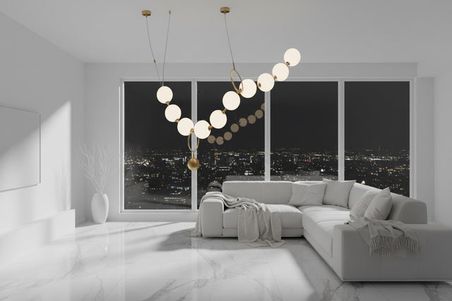 Pearl Globe Chandelier: Exquisite Lighting Fixture-ChandeliersDecor.com