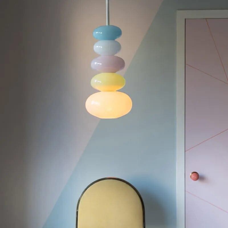 ChandeliersDecor.com-Kids Room Nursery Decals-Pebbles Glass Led Chandelier for Kids Room