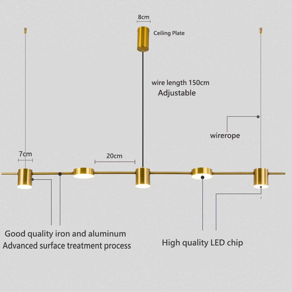 ChandeliersDecor.com-Kitchen Island-Pendant Ceiling Light: Stylish Illumination for Dining