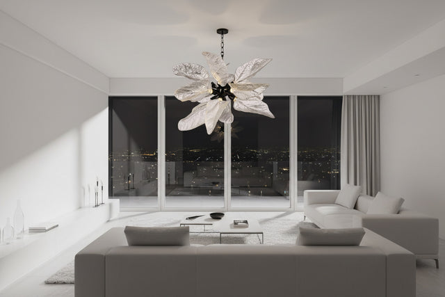 Petals Nest Crystal Chandelier: Stunning Home Lighting-ChandeliersDecor.com