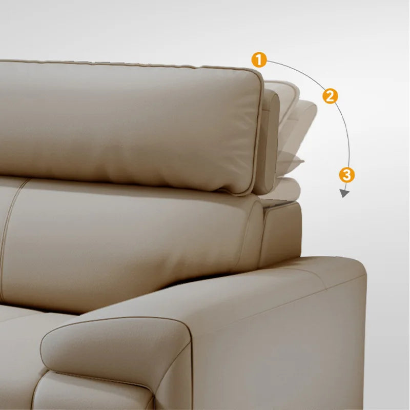 ChandeliersDecor.com-Sofa Set-Piano Keys Cream Wind Leather Sofa Set
