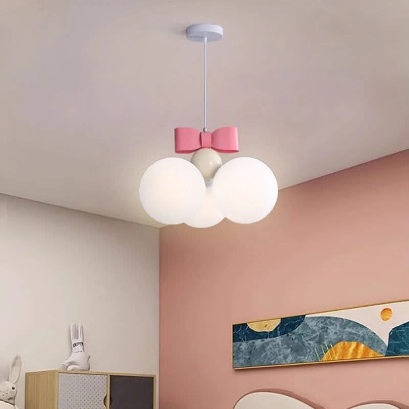 Pink Bow Princess Room Chandelier Light - Elegance Illuminated in Every Detail-ChandeliersDecor.com