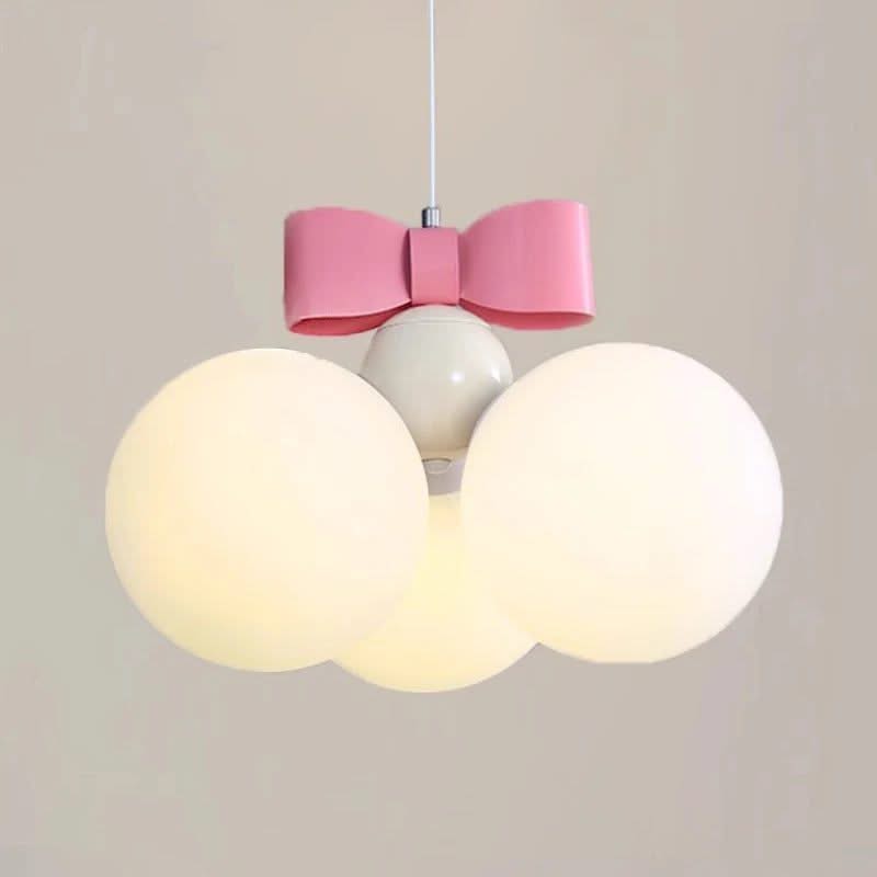 Pink Bow Princess Room Chandelier Light - Elegance Illuminated in Every Detail-ChandeliersDecor.com