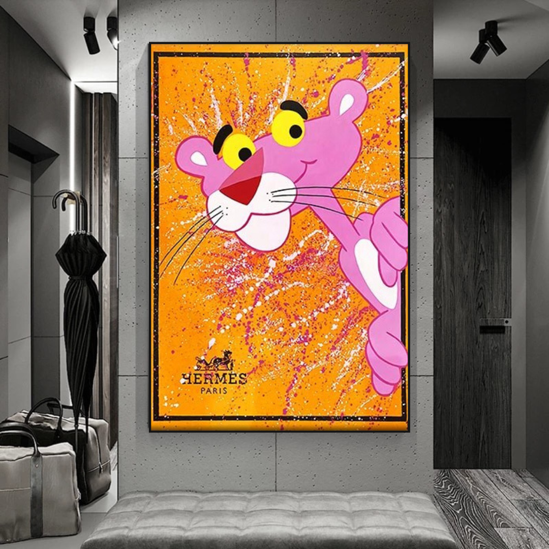 Pink Panther hermes Poster: Stunning Artwork for Sale-ChandeliersDecor.com
