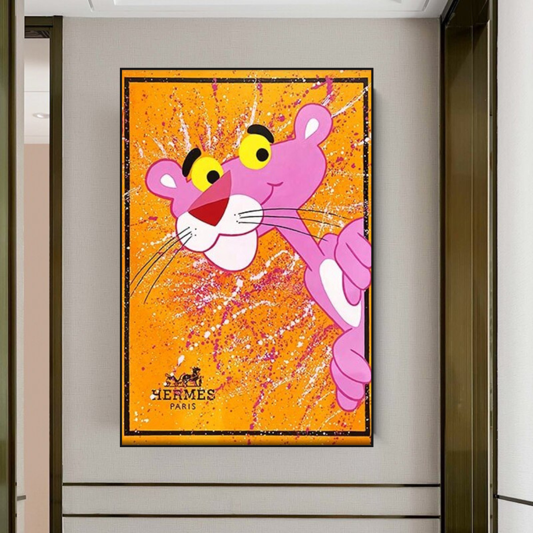 Pink Panther hermes Poster: Stunning Artwork for Sale-ChandeliersDecor.com