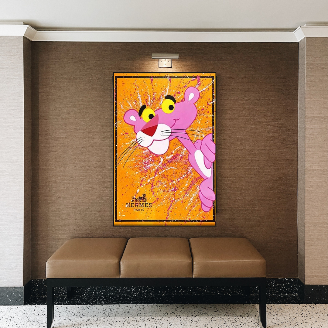 Pink Panther hermes Poster: Stunning Artwork for Sale-ChandeliersDecor.com