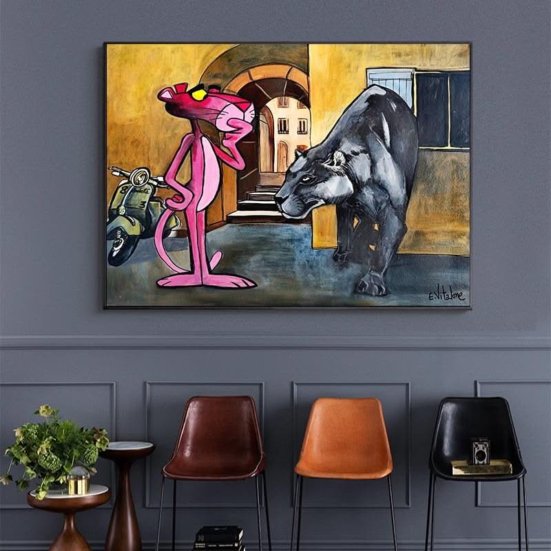 Pink Panther Poster: Unique Art for Fans-ChandeliersDecor.com