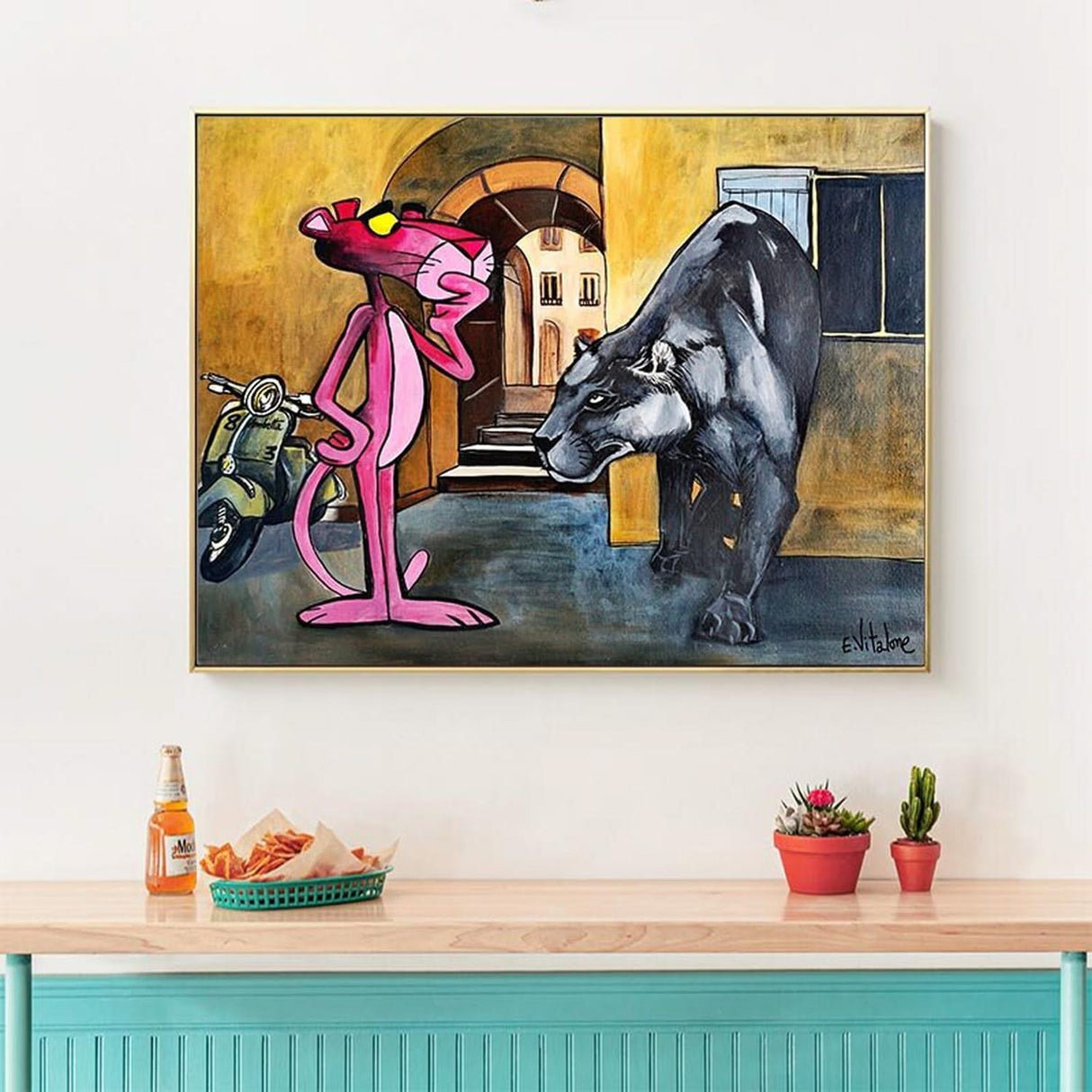 Pink Panther Poster: Unique Art for Fans-ChandeliersDecor.com