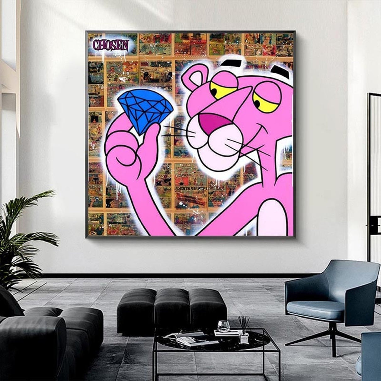 ChandeliersDecor.com-Wall Posters-Pink Panther Wall Art – The Ultimate Merchant
