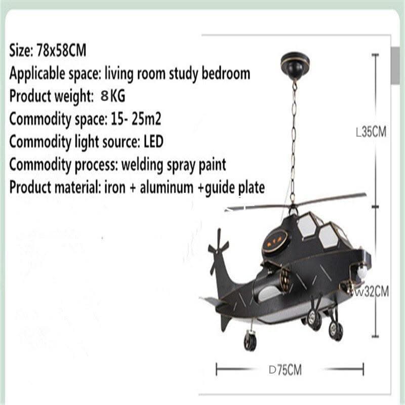 ChandeliersDecor.com-Kids Room Nursery Lighting-Plane Helicopter Pendant Light - Unique Aircraft Design