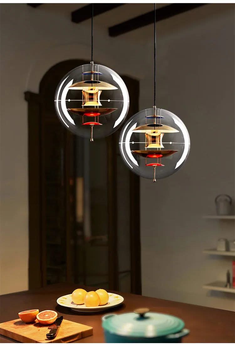 Planet Globe Pendant Light - Illuminate Your Space with Contemporary Elegance-ChandeliersDecor.com