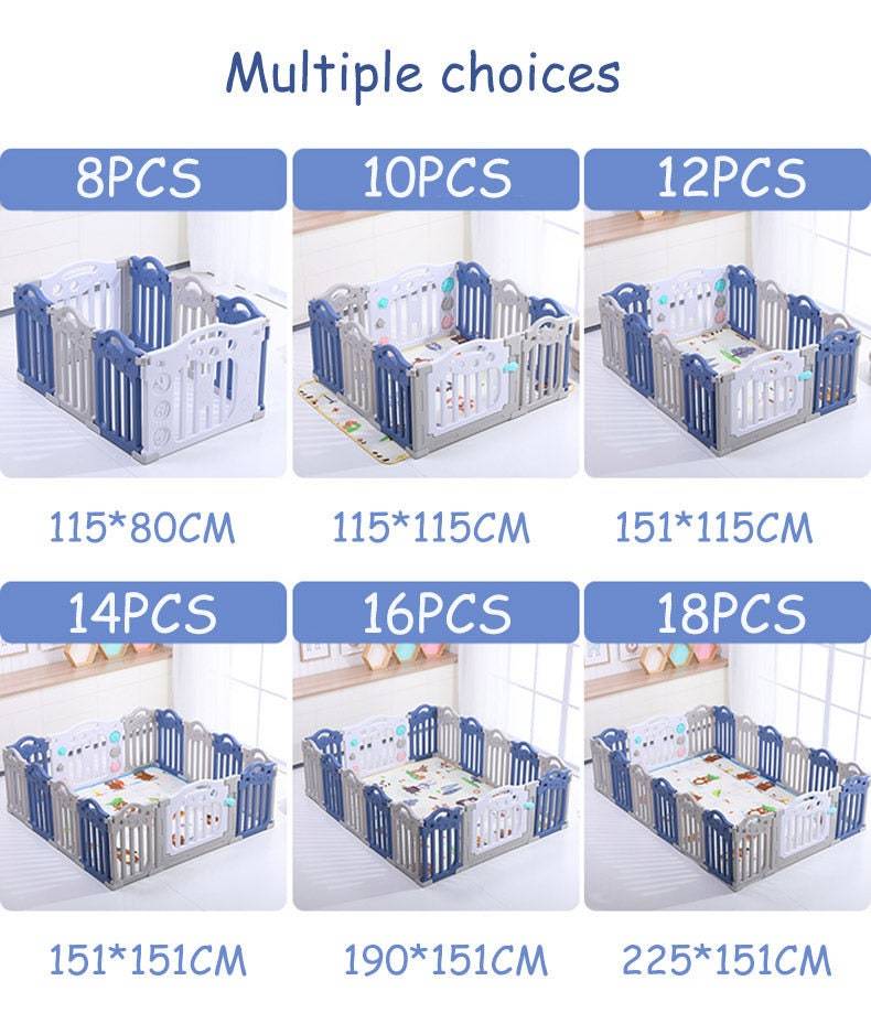 ChandeliersDecor.com-Playpen and Ball Pits-Playpen Fence for Kids | Baby Soft Play Fence Area