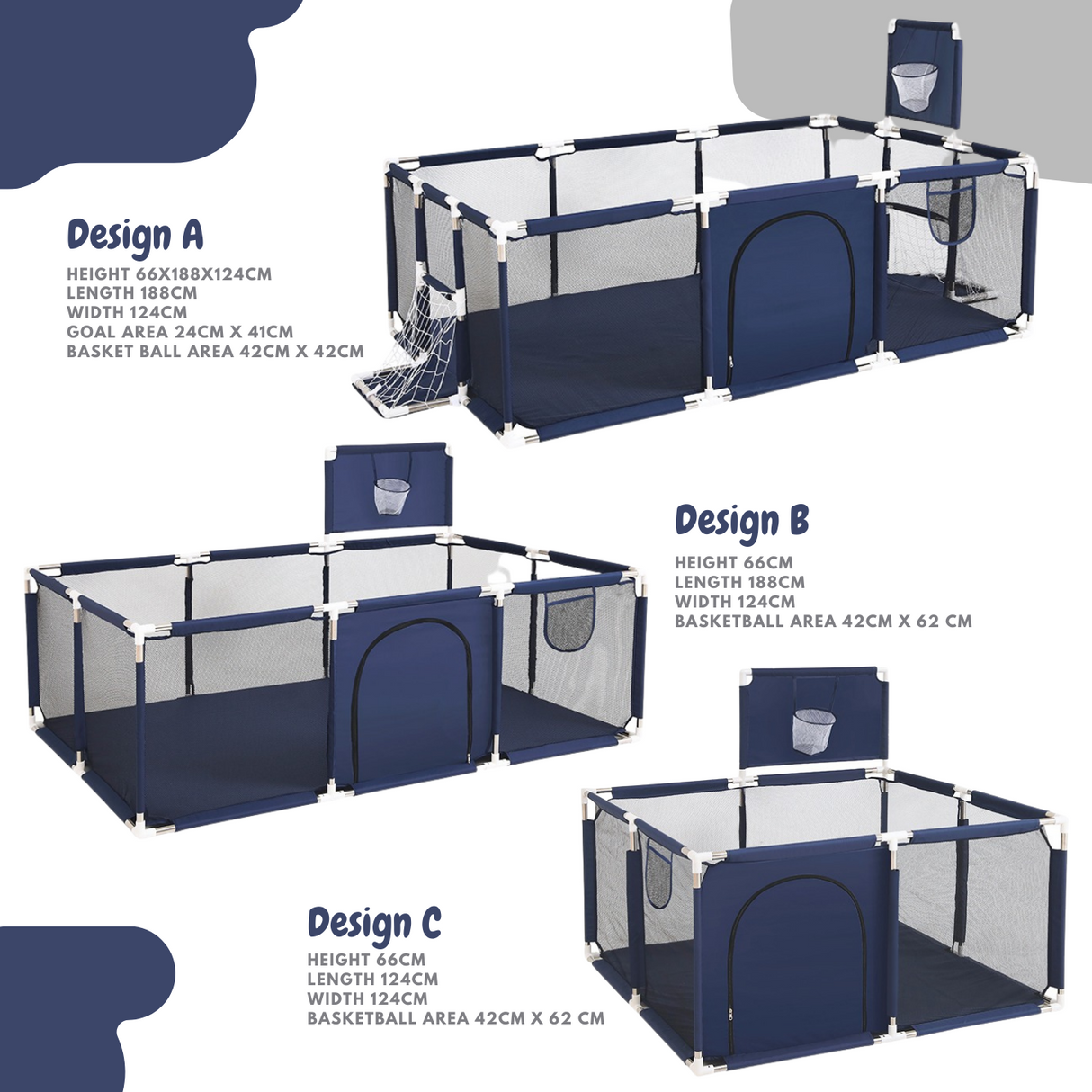 ChandeliersDecor.com-Playpen and Ball Pits-Playpen for Kids Babies | Baby Playground | Indoor Baby Safety Fence