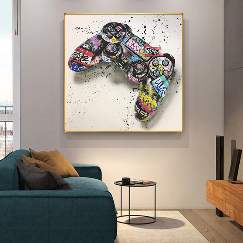 ChandeliersDecor.com-Wall Posters-Playstation Controller Poster – Officially Licensed Artwork