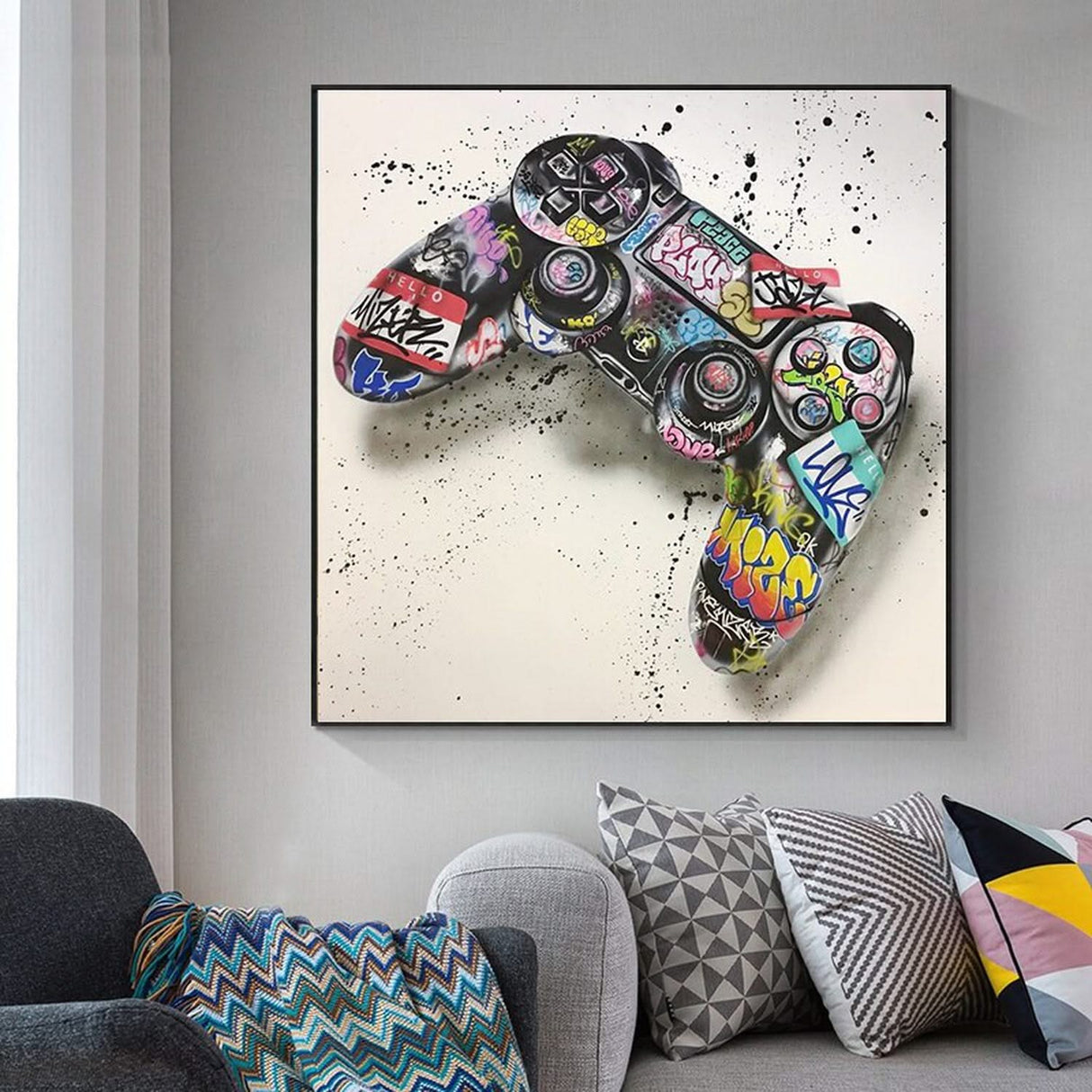 Playstation Controller Poster – Officially Licensed Artwork-ChandeliersDecor.com