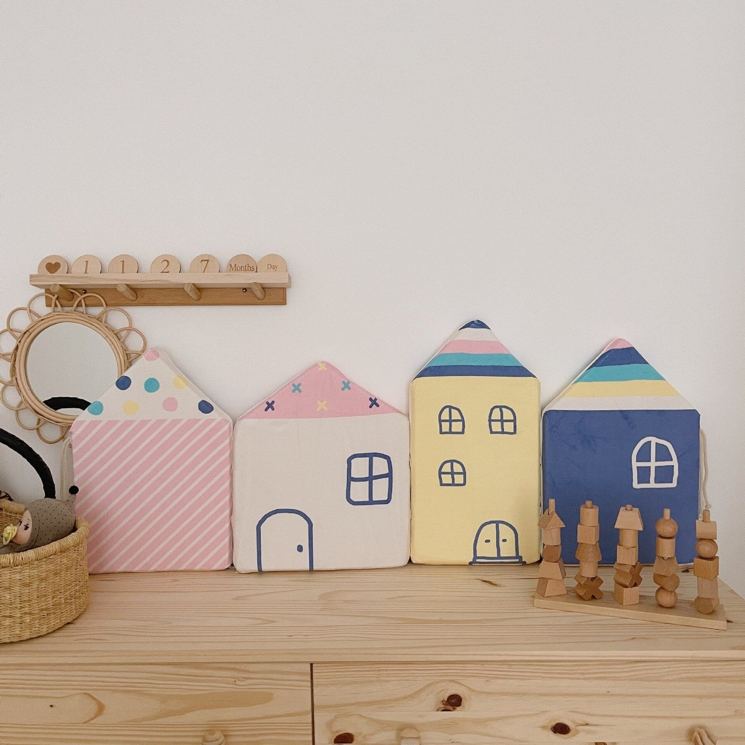 ChandeliersDecor.com-Crib Bumper-Plush Baby Bed Bumper House Design | Baby Bedding Set Accessories | Infant Crib Bumpers