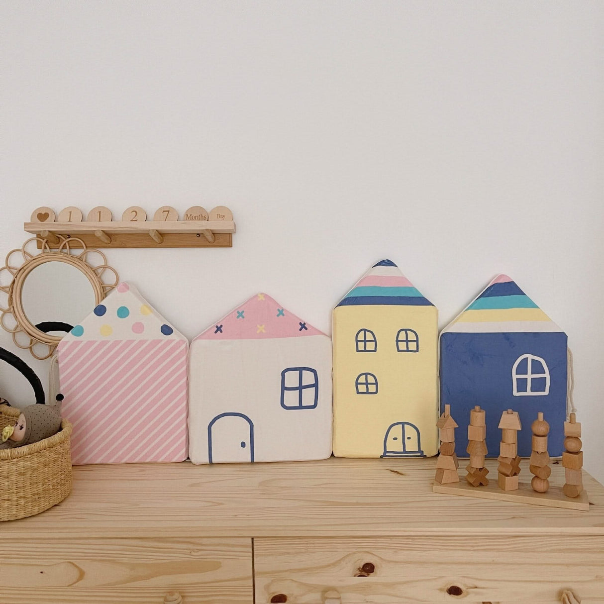 ChandeliersDecor.com-Crib Bumper-Plush Baby Bed Bumper House Design | Baby Bedding Set Accessories | Infant Crib Bumpers