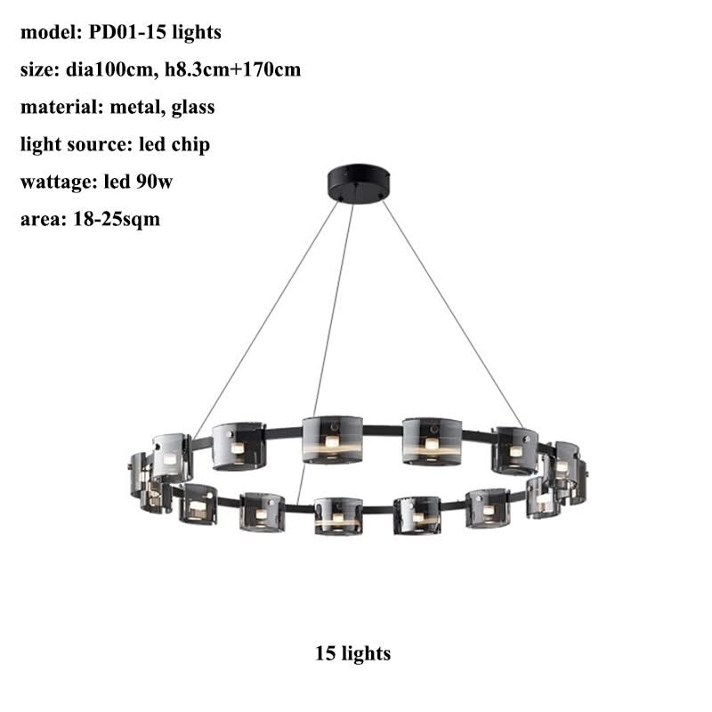 Polish Black Glass: Kitchen Island Lighting-ChandeliersDecor.com
