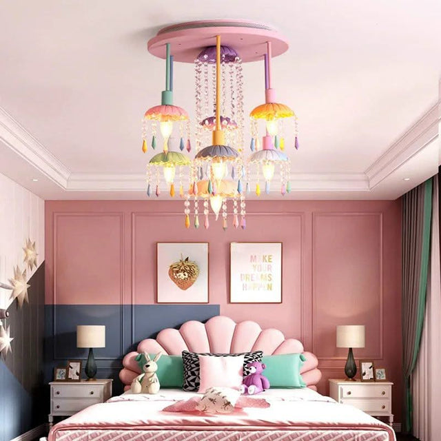 Pony Merry Go Round Pink Ceiling Light-ChandeliersDecor.com