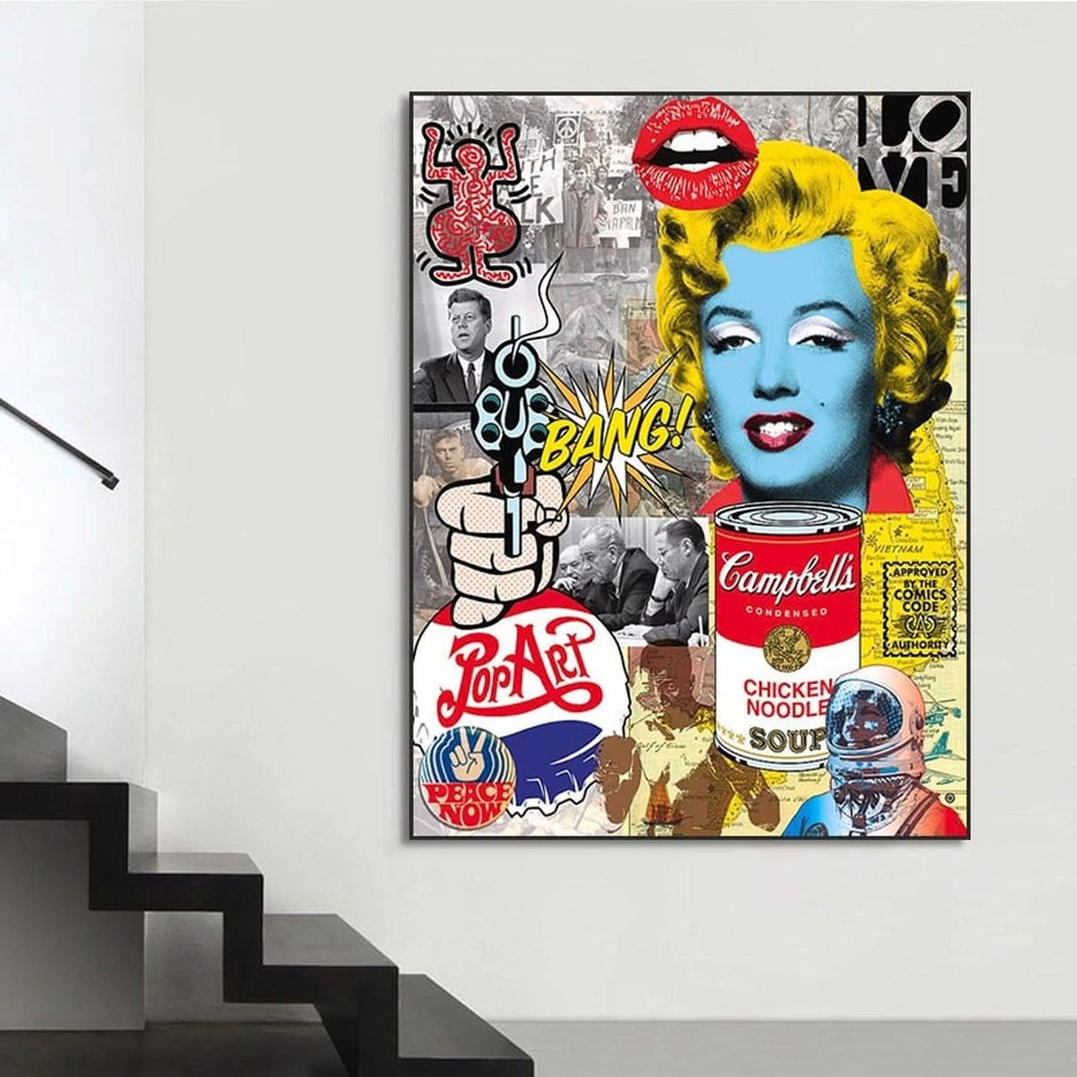 Pop Art Marilyn Poster: Vibrant and Iconic Masterpiece-ChandeliersDecor.com