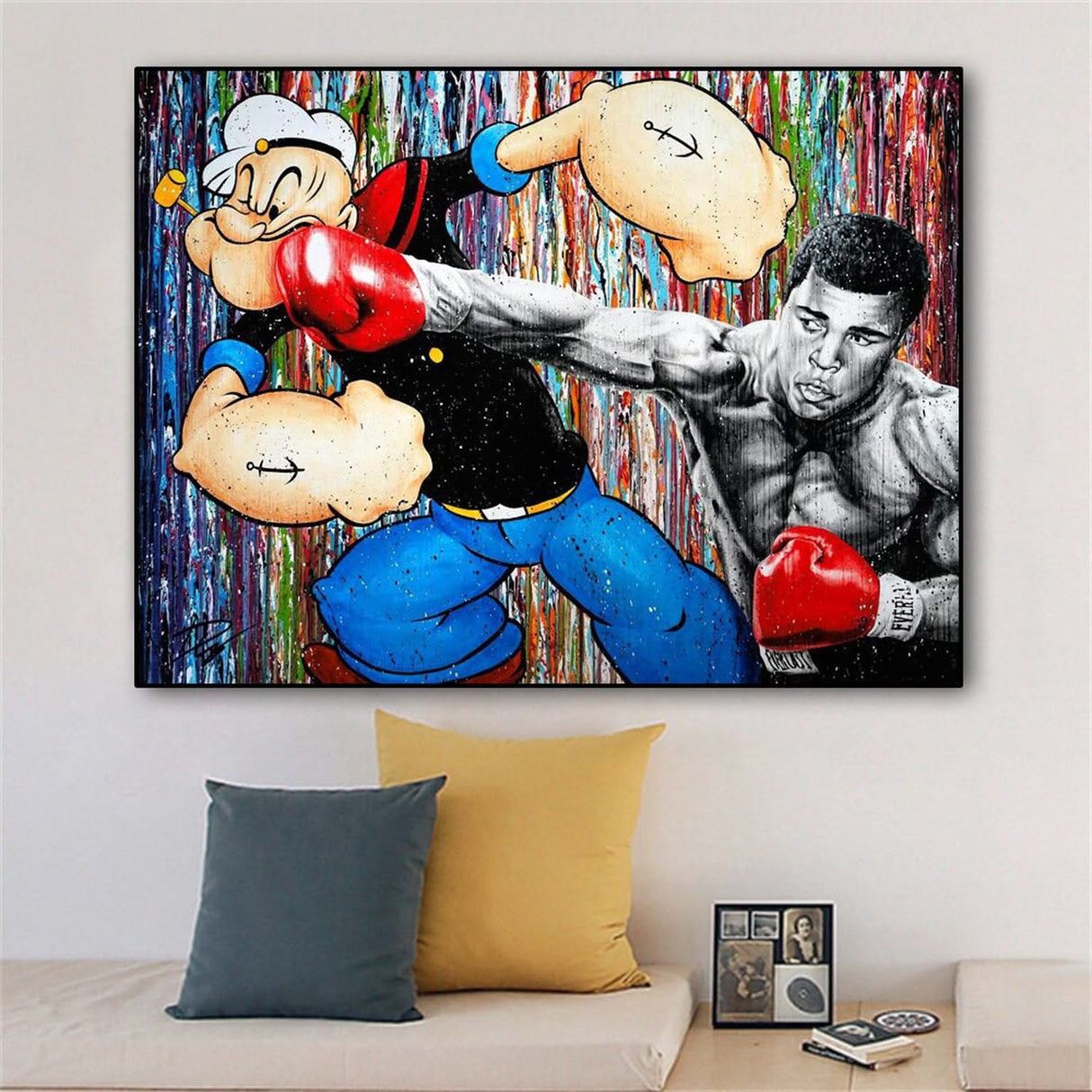 Popeye Picture Canvas Wall Art-ChandeliersDecor.com