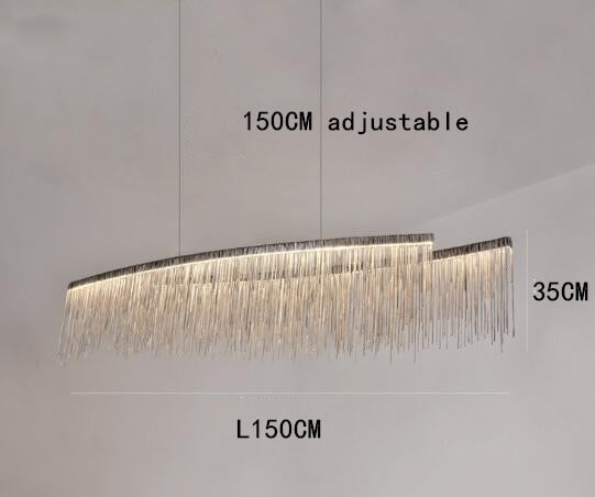 ChandeliersDecor.com-Chandeliers-Postmodern Style Living Room Chain Led Chandelier