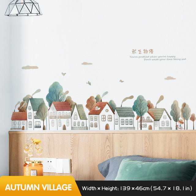 ChandeliersDecor.com-Princess Castle Wall Sticker | Girls Room Wall Decal | Castle Wall Decal