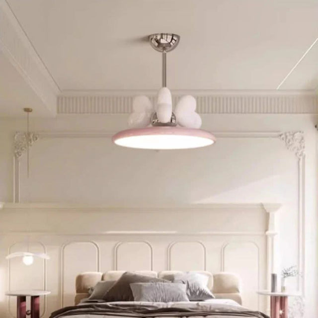 Princess Room Girl Bedroom Bow Chandelier Light - Whimsical Elegance at Her Command-ChandeliersDecor.com