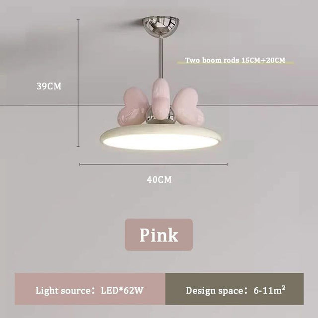Princess Room Girl Bedroom Bow Chandelier Light - Whimsical Elegance at Her Command-ChandeliersDecor.com