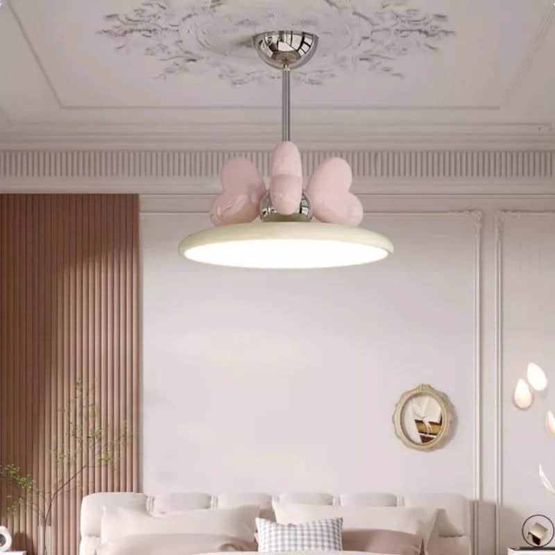 ChandeliersDecor.com-Kids Room Nursery Lighting-Princess Room Girl Bedroom Bow Chandelier Light - Whimsical Elegance at Her Command
