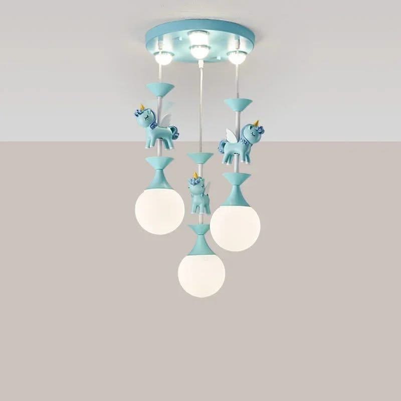 ChandeliersDecor.com-Kids Room Nursery Lighting-Princess Room Merry Go Round Ceiling Light