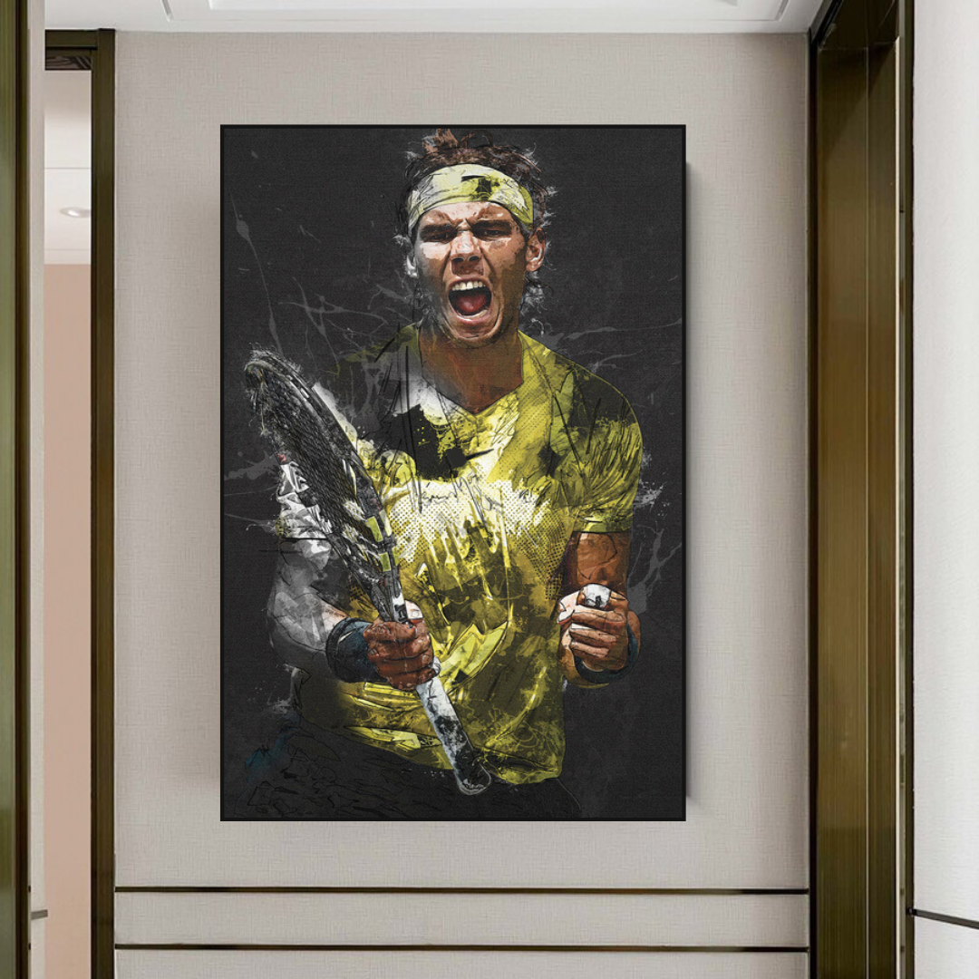 Rafael Nadal Tennis Legend Sports Canvas Wall Art-ChandeliersDecor.com