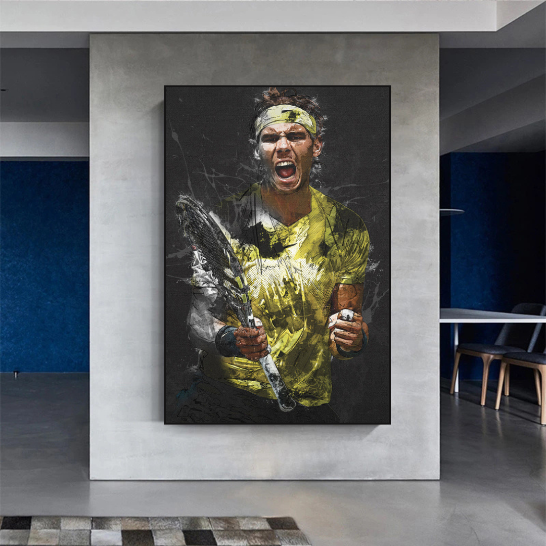 Rafael Nadal Tennis Legend Sports Canvas Wall Art-ChandeliersDecor.com