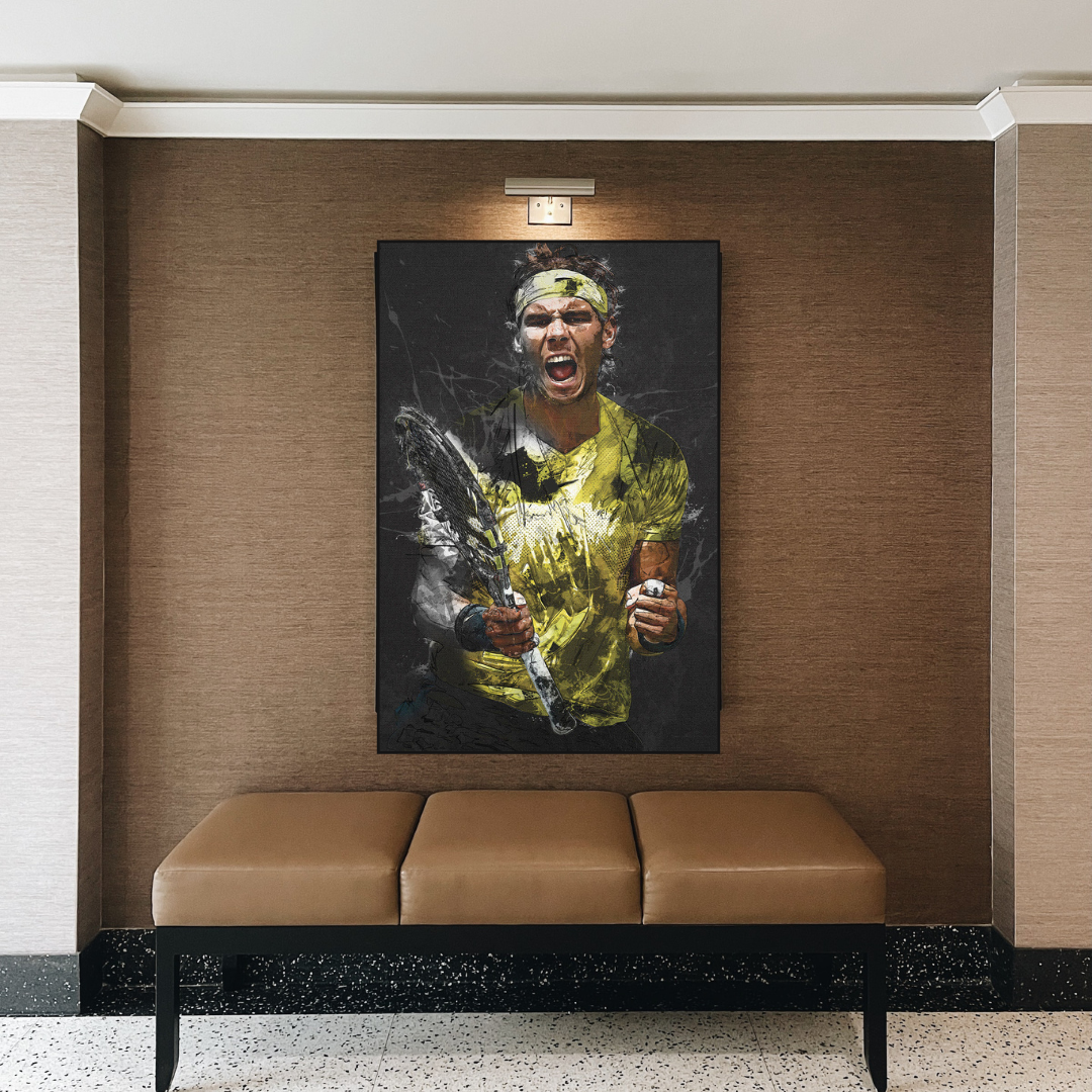 Rafael Nadal Tennis Legend Sports Canvas Wall Art-ChandeliersDecor.com