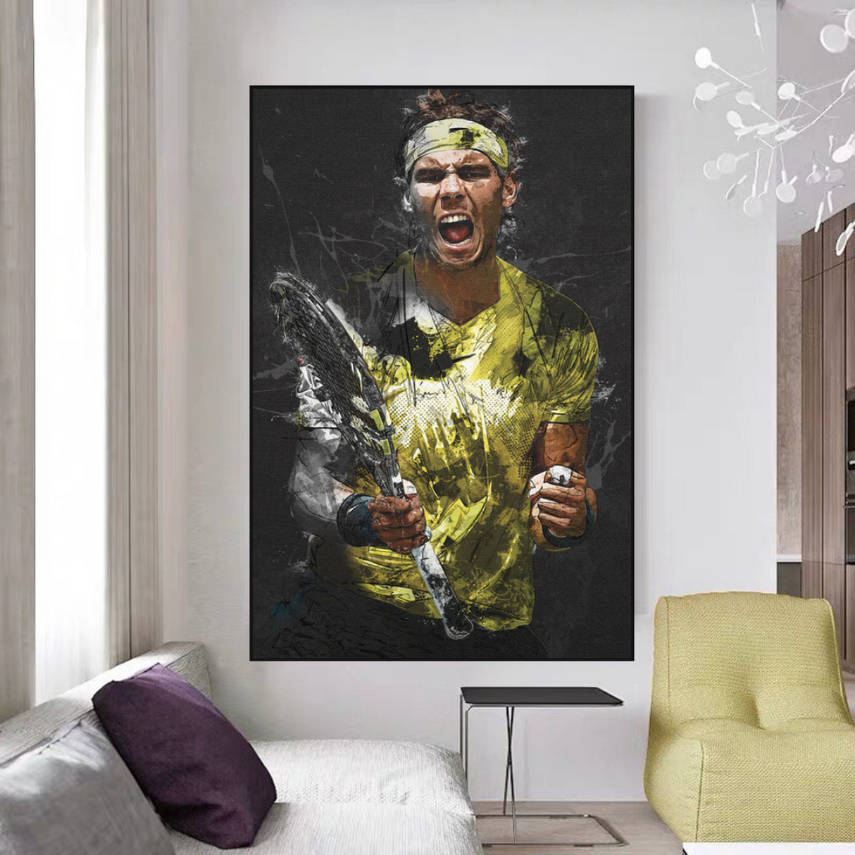 ChandeliersDecor.com-Wall Posters-Rafael Nadal Tennis Legend Sports Canvas Wall Art