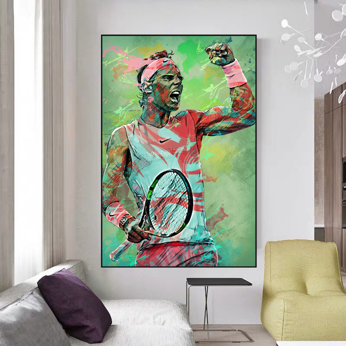 ChandeliersDecor.com-Wall Posters-Rafael Nadal Tennis Legend Sports Canvas Wall Art