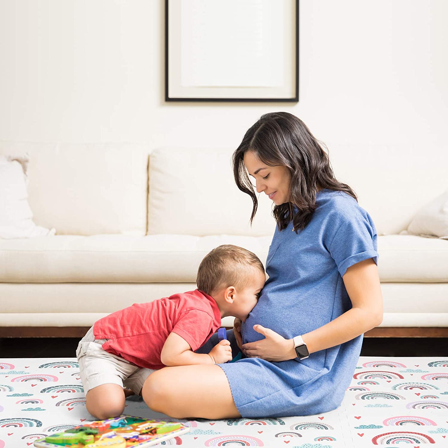 ChandeliersDecor.com-Play Mats-Rainbow Play Mat Non-Toxic Creative Baby Play Mat Tiles