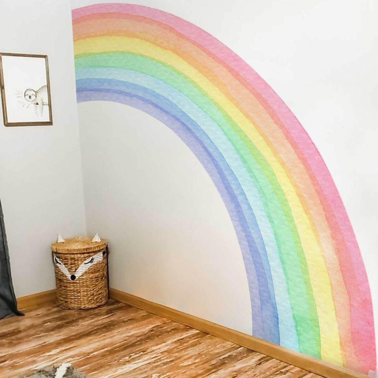 ChandeliersDecor.com-Rainbow Wall Decal for Kids Room Wall Decor | Kids Nursery Wall Decals