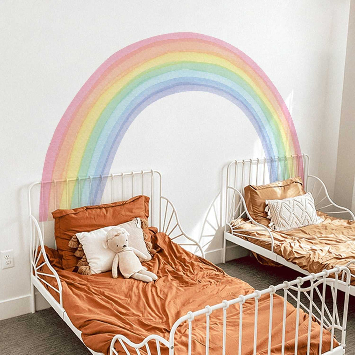 ChandeliersDecor.com-Rainbow Wall Decal for Kids Room Wall Decor | Kids Nursery Wall Decals