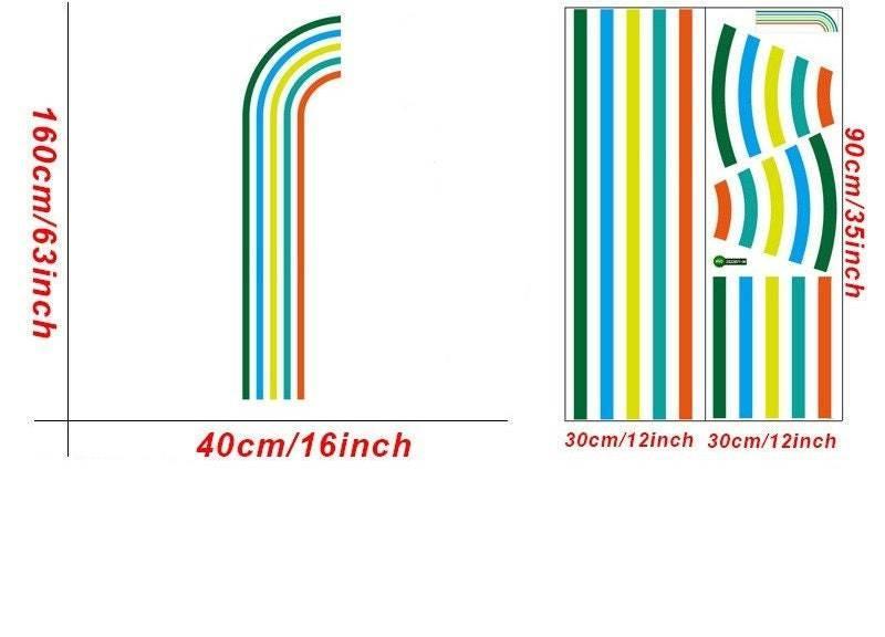 ChandeliersDecor.com-Rainbow Wall Stickers | Big Rainbow Wall Decal | Large Rainbow Wall Sticker