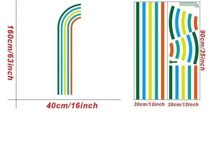 ChandeliersDecor.com-Rainbow Wall Stickers | Big Rainbow Wall Decal | Large Rainbow Wall Sticker
