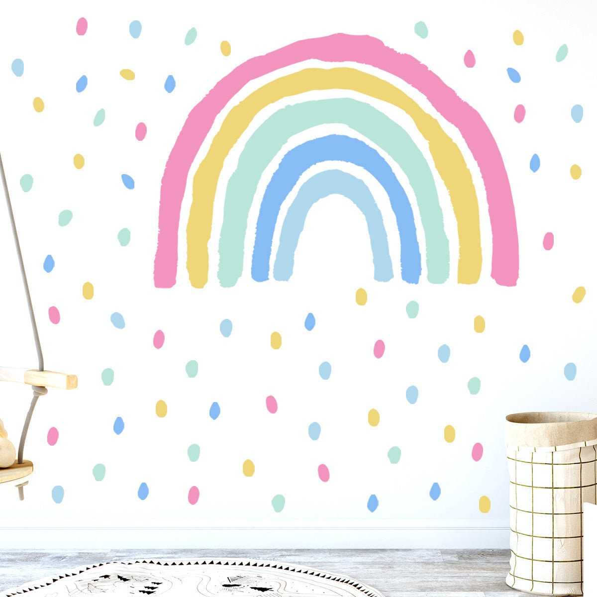 ChandeliersDecor.com-Rainbow Wall Stickers | Big Rainbow Wall Decal | Large Rainbow Wall Sticker