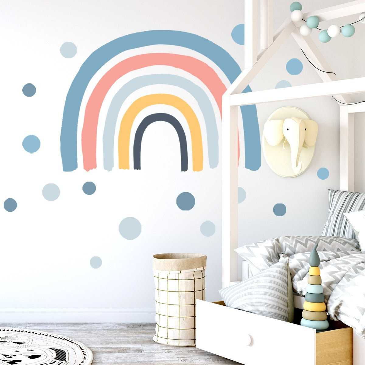 ChandeliersDecor.com-Rainbow Wall Stickers | Big Rainbow Wall Decal | Large Rainbow Wall Sticker
