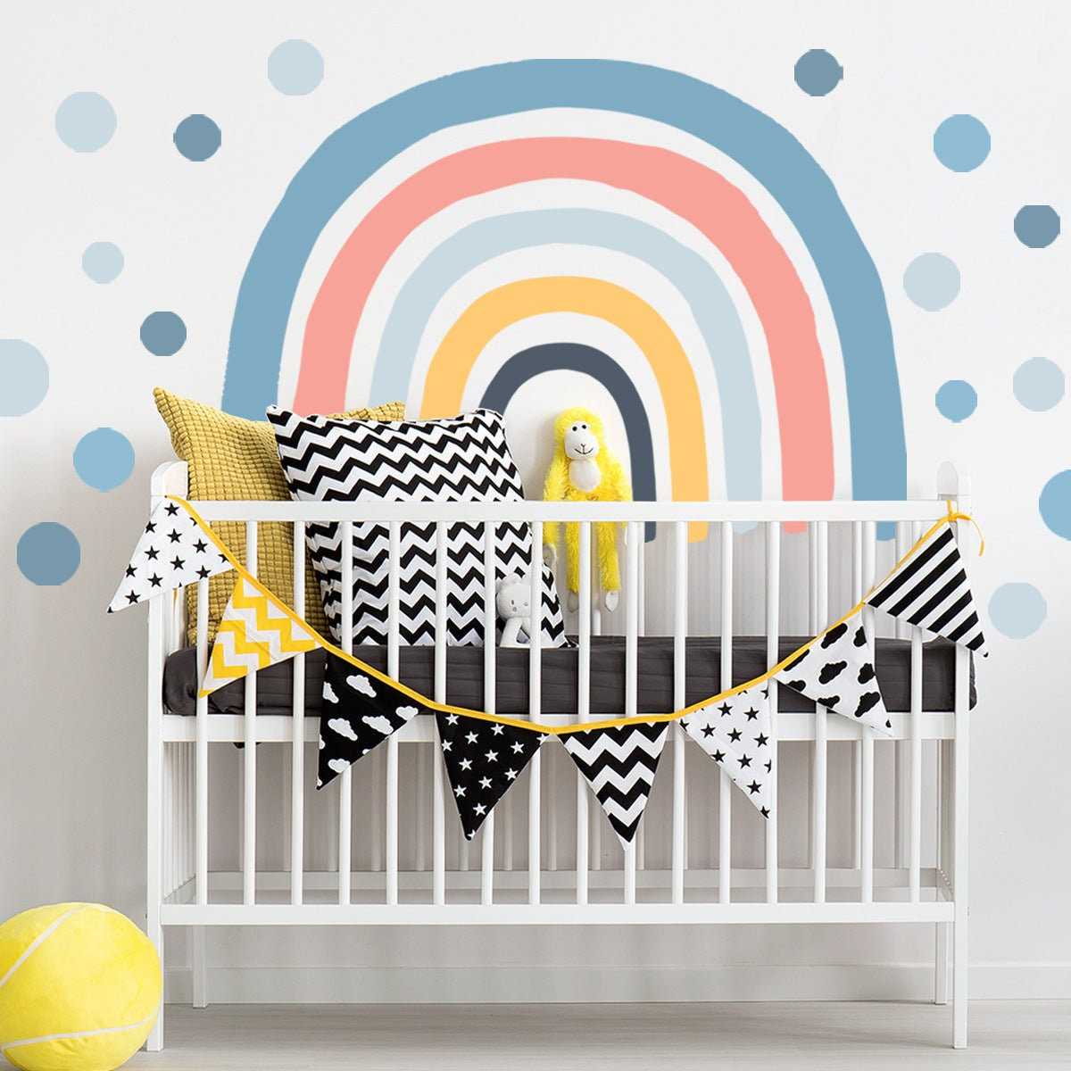 ChandeliersDecor.com-Rainbow Wall Stickers | Big Rainbow Wall Decal | Large Rainbow Wall Sticker