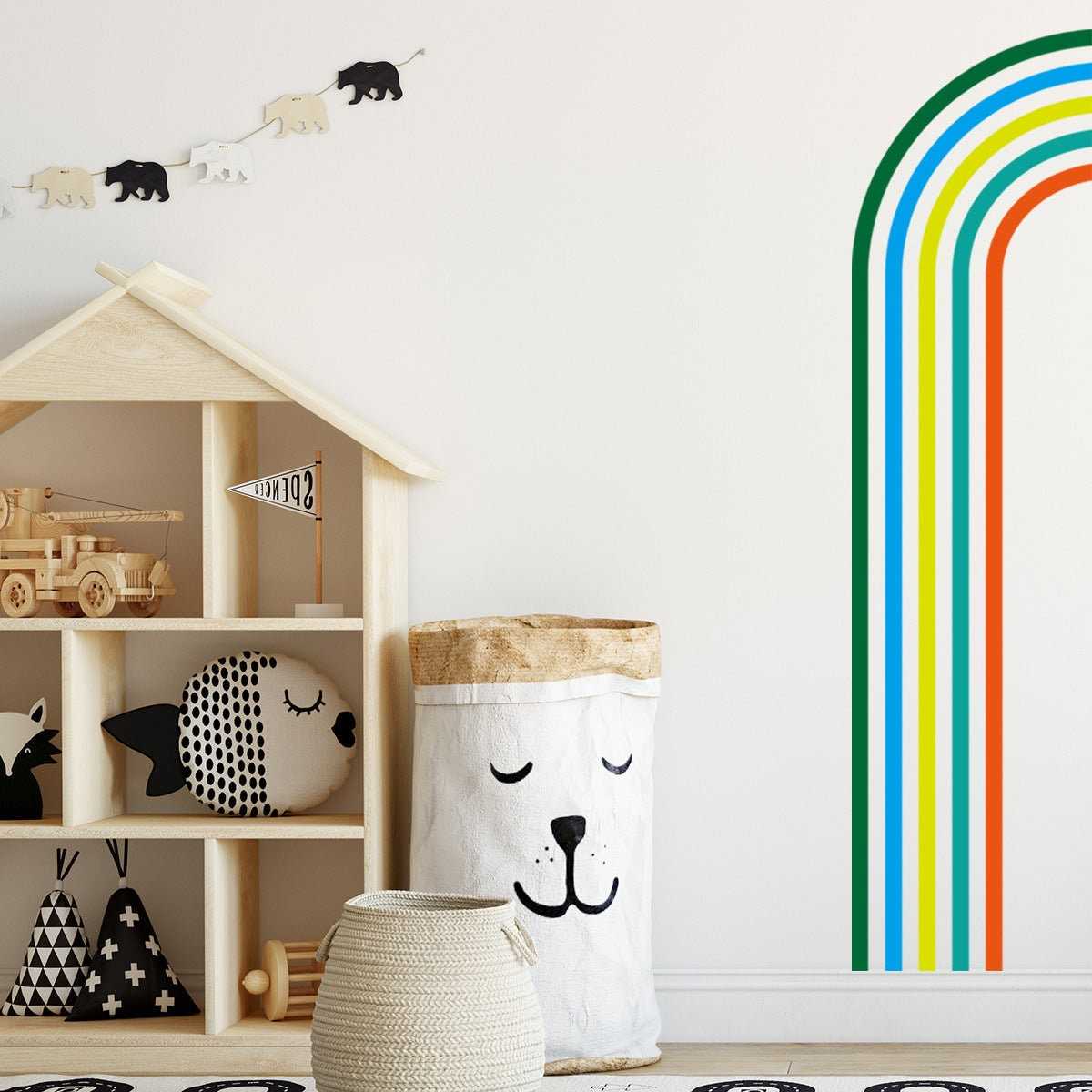ChandeliersDecor.com-Rainbow Wall Stickers | Big Rainbow Wall Decal | Large Rainbow Wall Sticker