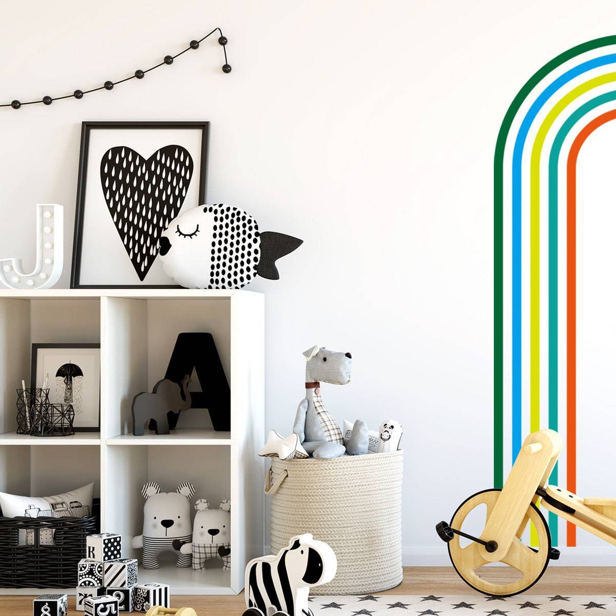ChandeliersDecor.com-Rainbow Wall Stickers | Big Rainbow Wall Decal | Large Rainbow Wall Sticker