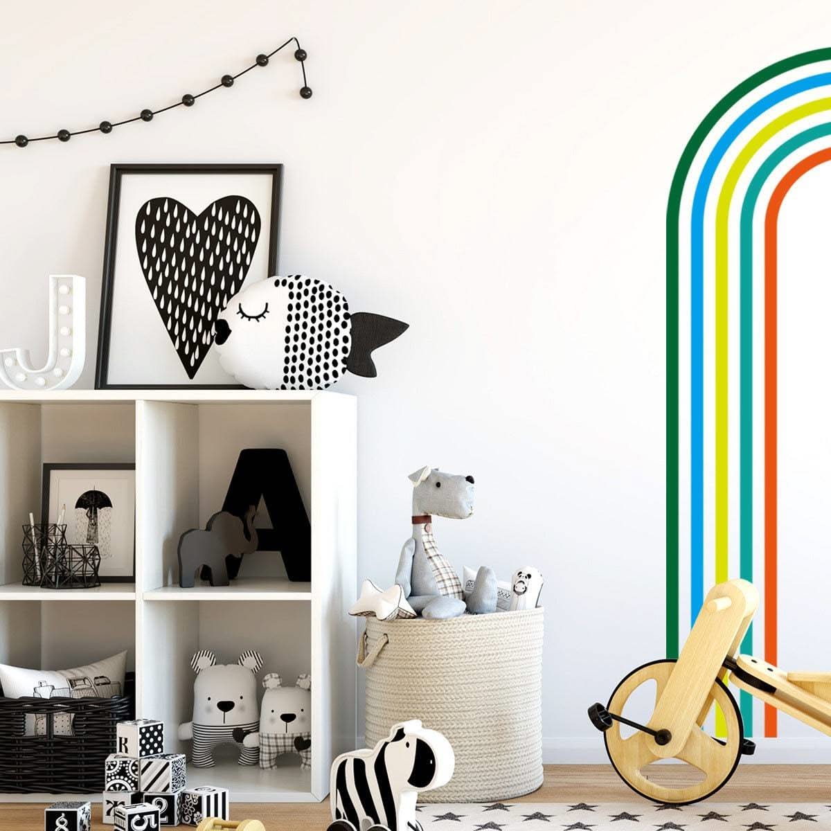ChandeliersDecor.com-Rainbow Wall Stickers | Big Rainbow Wall Decal | Large Rainbow Wall Sticker